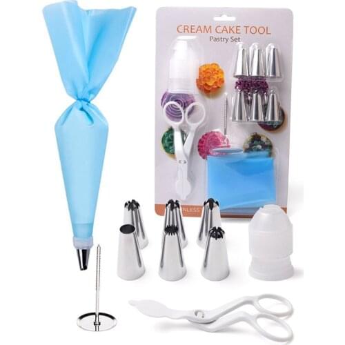 10Pcs/Set 430 Stainless Steel Cakes Decoration Set Reusable Kitchen Gadgets Cookies Supplies Multi Purpose Pastry Nozzle Set