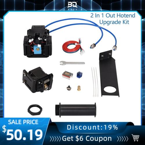 BIQU 2 In 1 Out Dual Color Hotend Super Precision 3D Printer Extrusion Head Full Assembled Extruded Hotend Kit For V6 Hotend