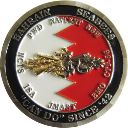 2018 Novel Diamond Cut Edge Two Tone Plating Metal Commemorative Coins