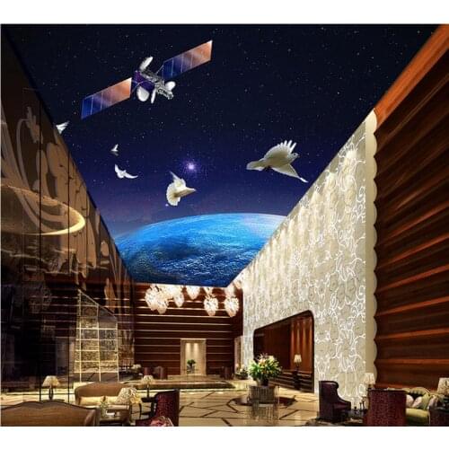 3d ceiling murals wallpaper Earth Dove Ceiling Mural wallpaper 3d modern Home Decoration
