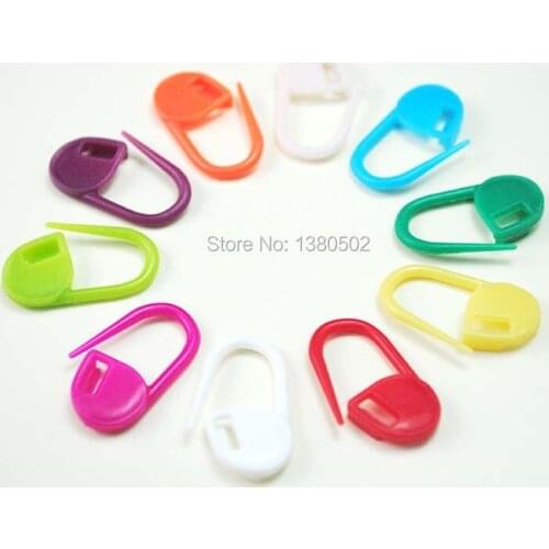 500Pcs /lot candy Color Small Pins Plastic Knitting Crochet Locking Stitch Markers Sweater Knitting Tools hot sale