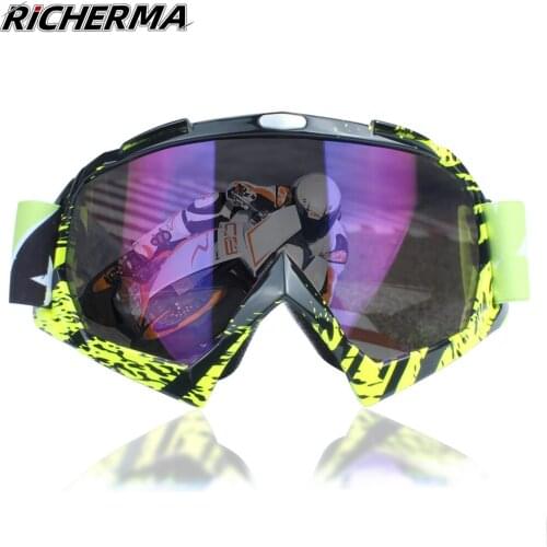 Anti-glare Moto Motocross Glasses Fashionable Sport Cross Glasses Helmet Pitbike Motorcycle Off Road ATV Biker Enduro Racer