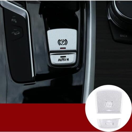 Aluminium Alloy Car Electronic Handbrake AUTO H Button Cover Switches For BMW 5 series G38 G30 2017-2020 For BMW G01X3 2018-2020