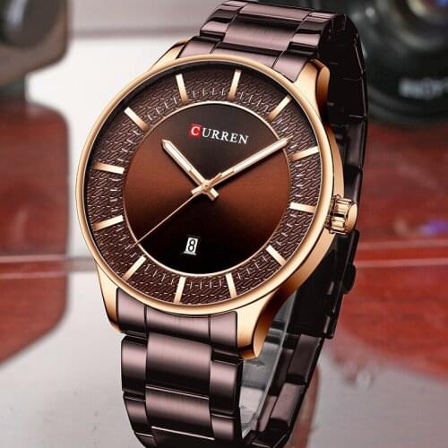 Top Luxury Brand Curren Mens Watches New Fashion Quartz Mens Watch Business Waterproof Wristwatch Male Clock Relogio Masculino