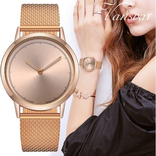 Vansvar Watch Casual Womens Watch Quartz Plastic Leather Band Newv Strap Watches Mens Top Brand Analog Wristwatches reloj #N03