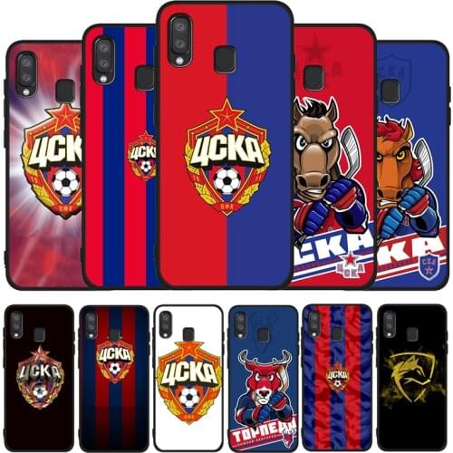 CSKA Moscow black soft phone Case For Samsung A10 20 30 40 50 30S 50S 60 70 M10 M30S M40 A31 51 71 A20E A10E A21S