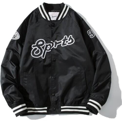 Mens Bomber Jackets Baseball Fashion Women Anorak Hip Hop Streetwear Jackets Male Casual Baseball Uniform Coats Clothing