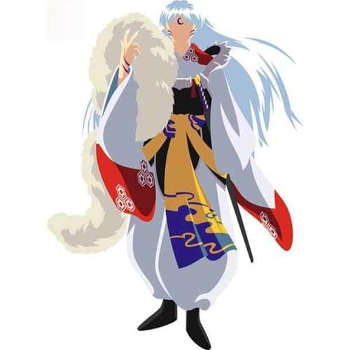 Personality Inuyasha Sesshomaru Car Stickers Scratch-proof Car Door Decal Trunk Refrigerator Decoration Apply To Car Window