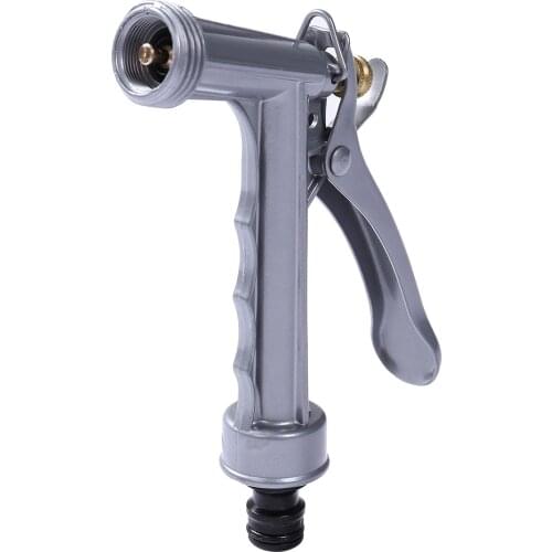 Zinc Alloy Nozzle Premium Single Head Pistol Grip Watering Nozzle Home Car Washing Water Gun