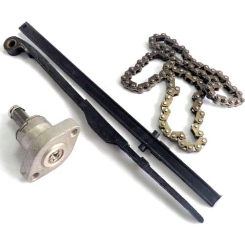 Scooter Timing Chain 90 links & Upper & Lower Chain Guide Tensioner For Motorcycle GY6 50cc 125cc 4 Stroke 139QMB Cam Moped ATV