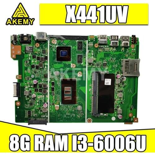 New X441UV 8GB RAM/i3-6006U 920MX GPU Motherboard For ASUS X441U X441UV A441UV F441U Laotop Mainboard Motherboard