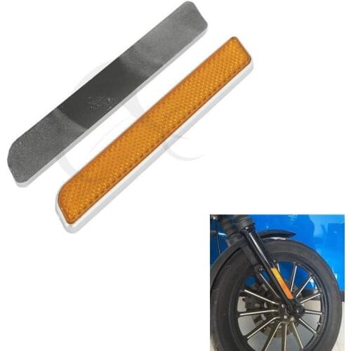 Motorcycle Front Fork Leg Reflectors For Harley Touring lower legs sliders Dyna Glide Sportster lower leg slider