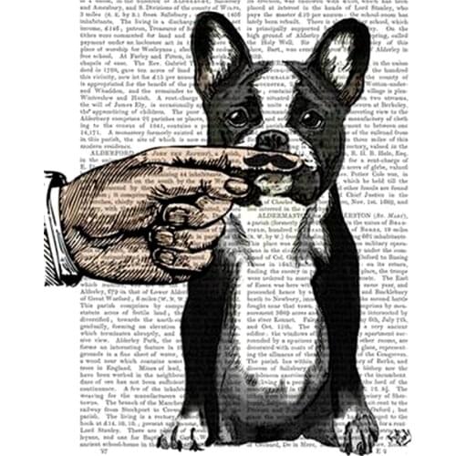 Clothing Diy Embroidery Biker Patch 245mm Poster Dog Deal with it Animal Letters Patches for Clothes Stickers Free Shipping