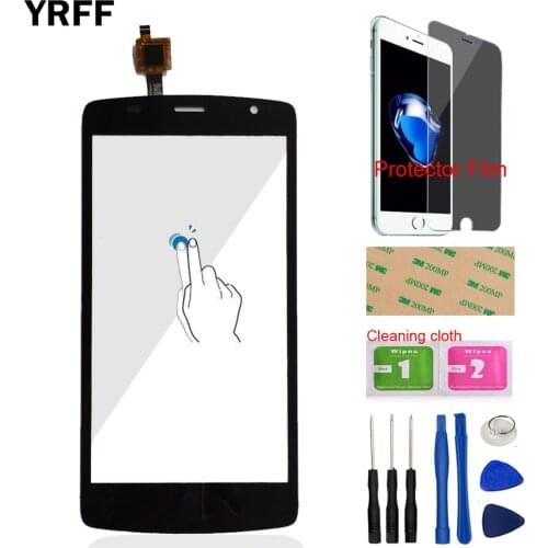 For ZTE Blade L5 Touch Screen Front Outer Glass For ZTE L5 Touch Screen Panel Sensor Digitizer Tools + Protector Film