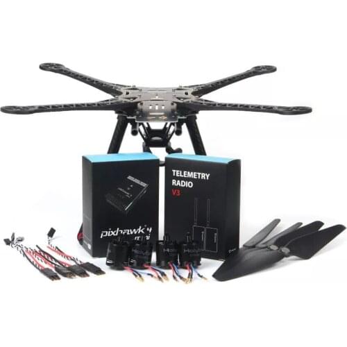 2019 New Holybro S500 V2 Frame Mini Pixhawk 4 FC 433/915MHz Telemetry Radio 2216 880KV Brushless Motor 1045 Propeller Kit Combo