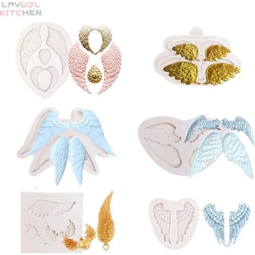 6 Models/angel Wings Silicone Mold DIY Chocolate Fudge Cake Silicone Mold Baking Cake Decoration Accessories