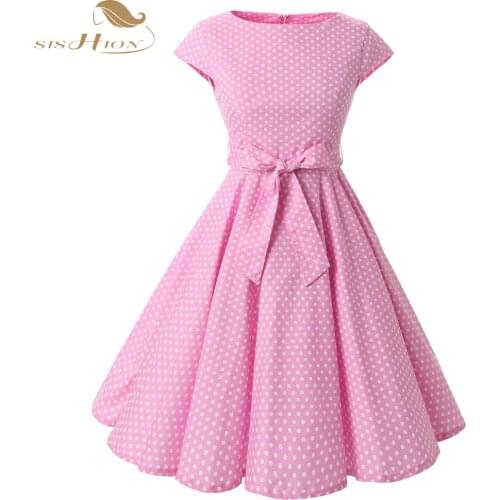 Sishion Summer Polka Dot Dresses