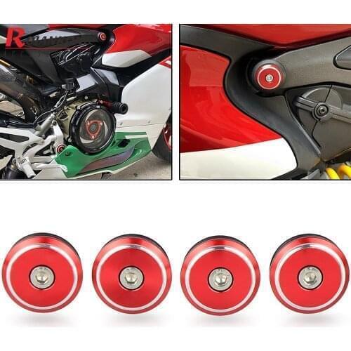 SUPERBIKE 1299 Panigale S 2017 Motorcycle Frame Hole Cap Cover Plug Bolt Protector For Ducati SUPERBIKE 1199 Panigale R S 2016