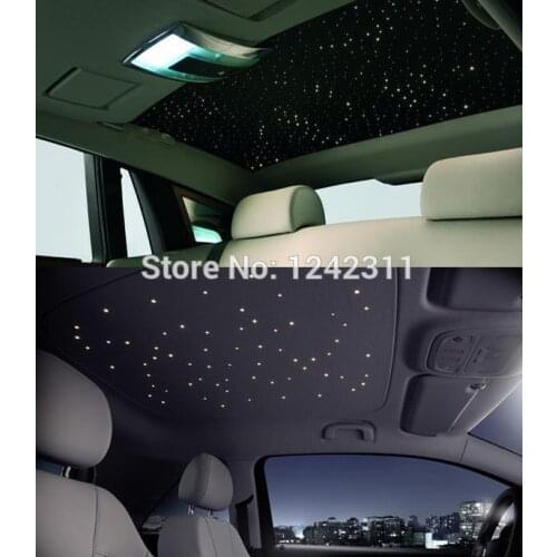 In car decoration DIY star skylight mini fiber optic lights 12v 2W RGB led for car limo truck ceiling wireless control