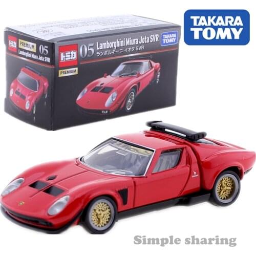 Takara Tomica Premium No.05 Lamborghini Miura Jota SVR 1:61 Diecast Baby Car Model Kit Funny Miniature Pop Kids Toys