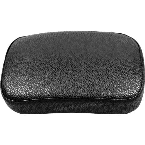 Universal Rear Passenger Cushion Pillion Seat Pad 6 Suction Cups Brown/Black For Harley Dyna Sporster