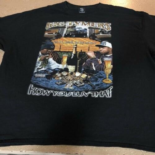 Vintage Style Big Tymers How You Luv That Rap T-Shirt Black For Men S-4Xl