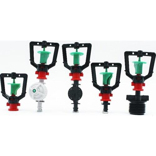 360Degrees Rotary Micro Nozzle With Connector Inverted Suspension Spray Head Irrigation Atomizing Parts Drip Fittings