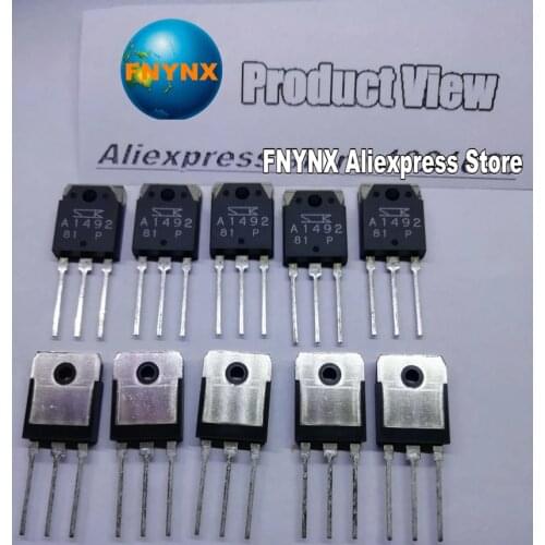 10Pairs Original Japan SANKEN Audio Power Amplifier Transistor 2SA1492 2SC3856 100% Brand New A1492 C3856