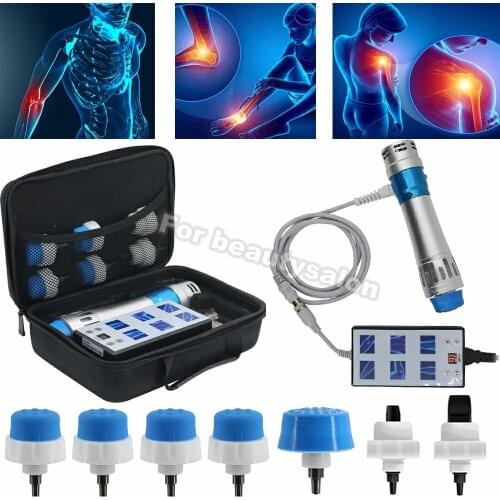 2021 Shockwave Therapy Machine Relieving Muscle Pain Physical Therapy External Massager With 7 Heads Massager For Home Use