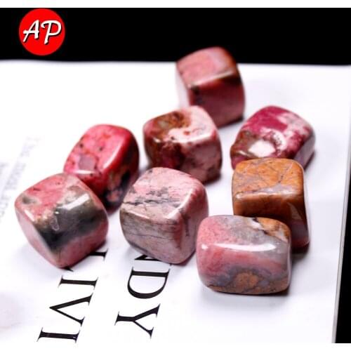 50g Natural Crystal Black Line Rhodonite Raw Block Stone Gemstone Mineral Specimen Decoration Energy Quartz