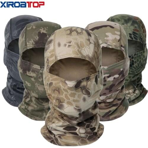 NEW Men Women Military Balaclava Full Face Scarf CS Ski Hunting Cycling Military Helmet Liner Airsoft Cap Tactical Camo Bandana