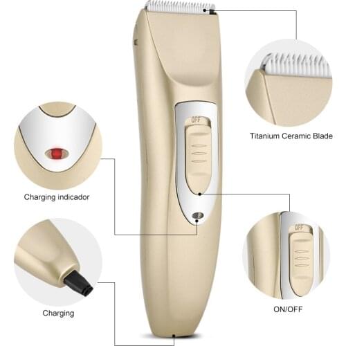50/60Hz 100V-240V Low Noise Rechargeable Cordless Dog Cat Electric Quiet Clippers Professional Dog Grooming Kit