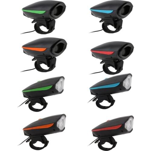 140db Bicycle Bell Ring Electric Cycling Horn Handlebar Loud Alarm Bell Safety Night Riding Bike Accessories USB Recharge