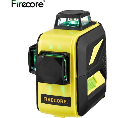 FIRECORE 12Lines Лазерный Уровень 3D 360 Green Laser Level Auto Self-Leveling Cross Lines With Purple Coating(F93T-XG)