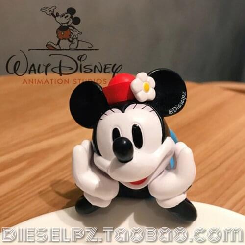 1PCS 12cm Exquisite craftsmanship, Disney, Minnie, Mickey Mouse, toy model, ornaments, collection ornaments
