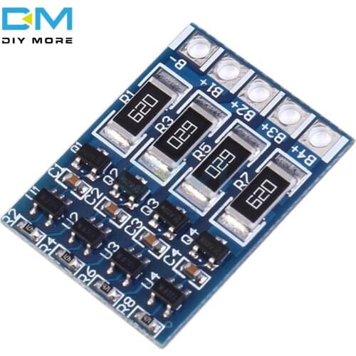 4S Li-ion Lipo Lithium Battery 18650 Charge Balance Protection Board 4S 68mA Polymer Charging Balance Module BMS
