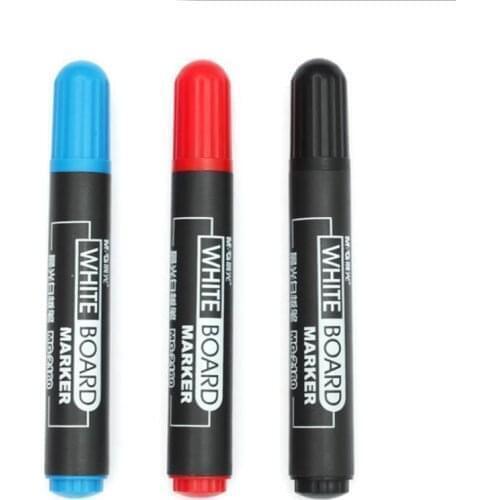 Classical White board Marker Pens Erasable black blue red ink Fiber OilToe Wear resistant Writing Stationery Supplies G246