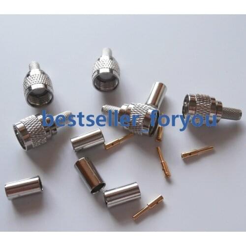 MINIUHF Male Plug RF Connector Mini UHF Male For RG58 RG142 LMR195 Cable Adapter