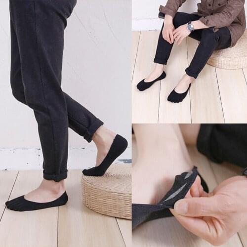 Orthopedic Compression Socks Mens Toe Socks Ultra Low Cut Liner with Gel Tab Breathable Health Foot Care 99