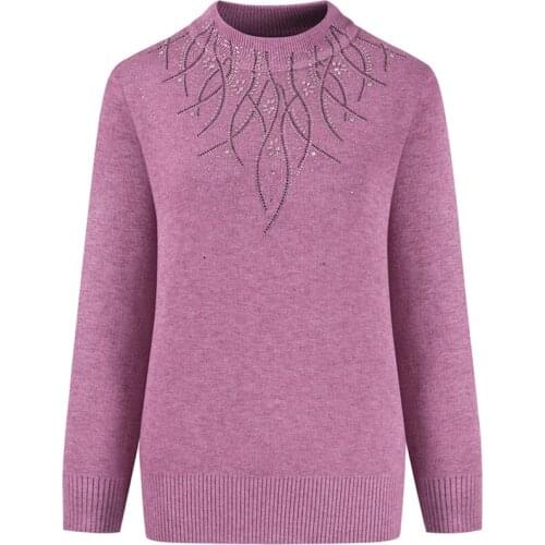 2021 Pullover Autumn And Winter New Mother Wearing Sweater Long Sleeve Women Middle-aged Womens Sweaters Tops Knitted Sweaters