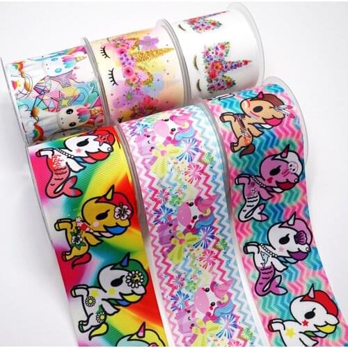 DIY Handmade Materials Printed Grosgrain Ribbon 50 Yard Per Size 20305