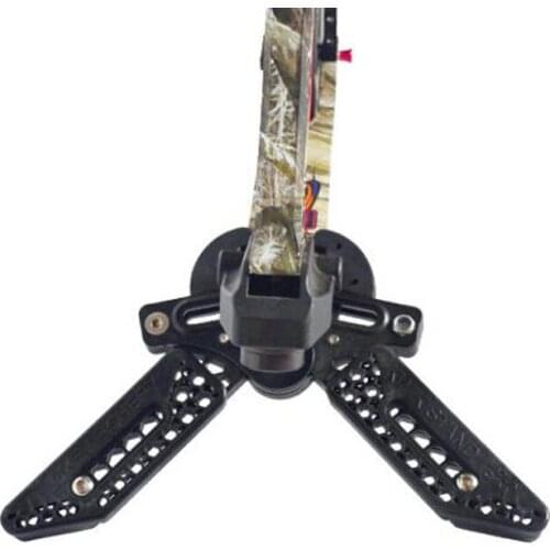 4 Colors Archery Compound Bow Stand Holder Bracket Kick Rack Support Folding Bow