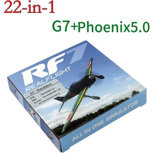 22 in 1 RC Simulator 22in1 USB Simulator for Realflight Support G7.5 G7 G6.5 G5 Flysky FS-I6 TH9X Phoenix5
