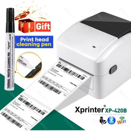 XP-420B Thermal Label Barcode Shipping Printer 4 inch Support QR code 4x6 Shipping Label USB Wifi Bluetooth Lan Port Printer