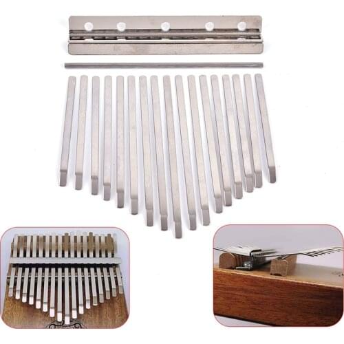 1 set Thumb Piano Bridge Saddle 17 Keys Set Kit for Kalimba DIY Replacement Parts