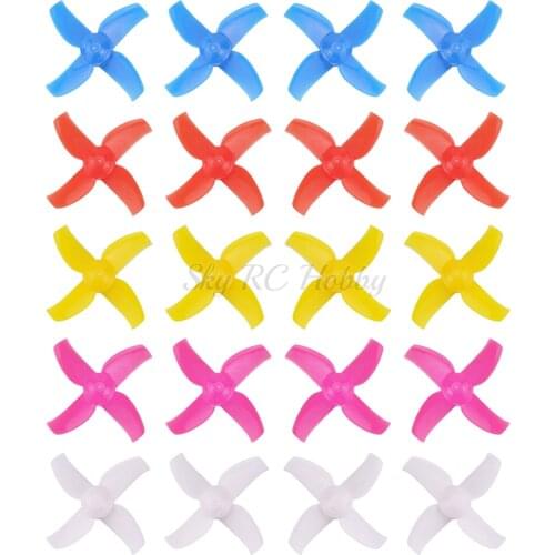 10Pairs 40 40mm 4-Blades PC Propeller Props 1.0mm Hole CW CCW Props for Mobula7 Bwhoop75 75mm Frame 8520 Motor