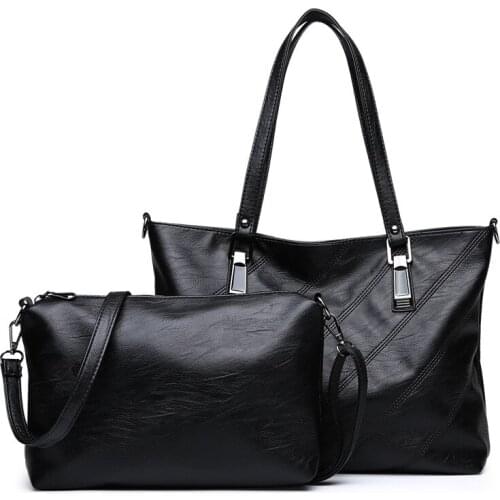 2Pcs/set Casual Tote Crossbody Bags for Women 2020 Luxury Handbags Women Designer Shoulder Bag Bolsa Feminina Sac A Main