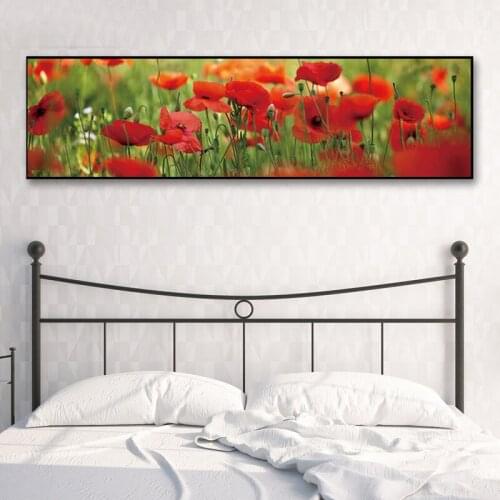 Diy 5d diamond embroidery mosaic canvas painting Colourful flower Landscape Wall Art diamond painting banner home decro