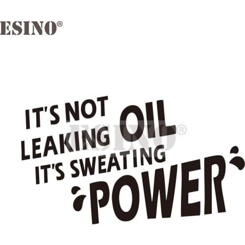 Car Styling New Fashion Decal It Is Not Leaking Oil Its Sweating Powder Creative Reflective Sticker Whole Body Decal