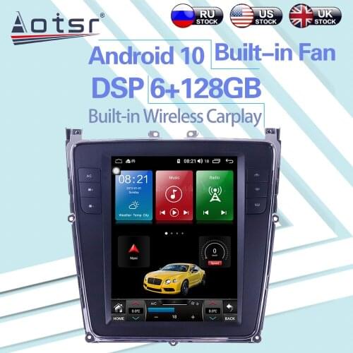 6+128GB For Bentley Flying Spur/ Continental 2013+ Android 10 Car Stereo Wireless Carplay GPS Navigation Car Multimedia Player